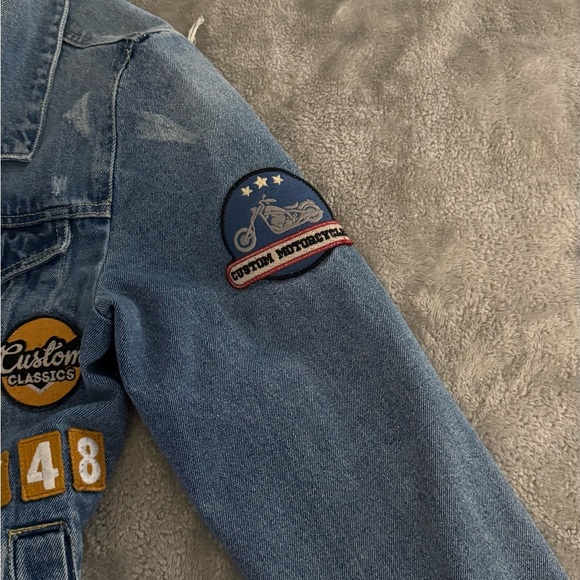 Denim Jacket with Patches - Picture 5 of 6